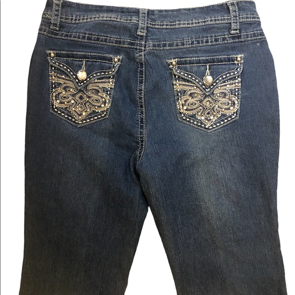 Roz and Ali Sequins Petite Women Jeans - Picture 4 of 11